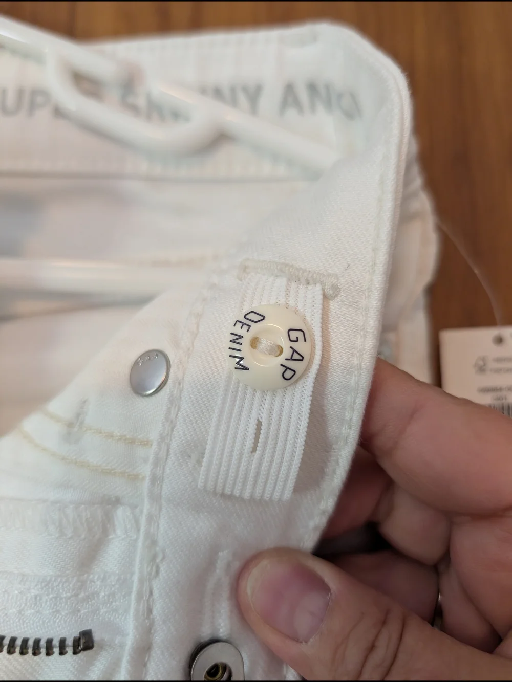 GAP White Kid's Skinny Jeans size 8 Slim
